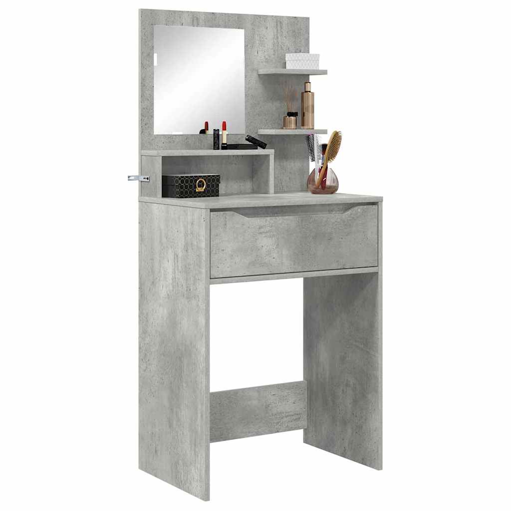 Schlafzimmer-Frisiertische Beton Grau 80 x 39,6 x 135 cm