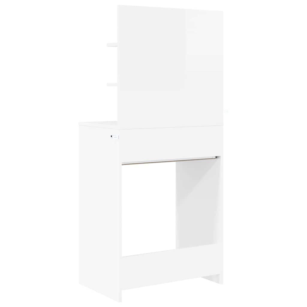 Schlafzimmer-Frisiertische Hochglanz Weiß 80 x 39,6 x 135 cm