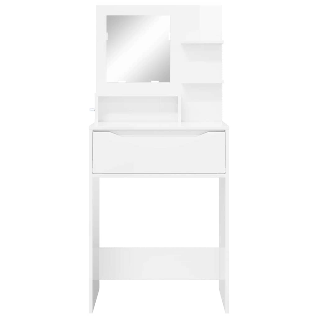 Schlafzimmer-Frisiertische Hochglanz Weiß 80 x 39,6 x 135 cm
