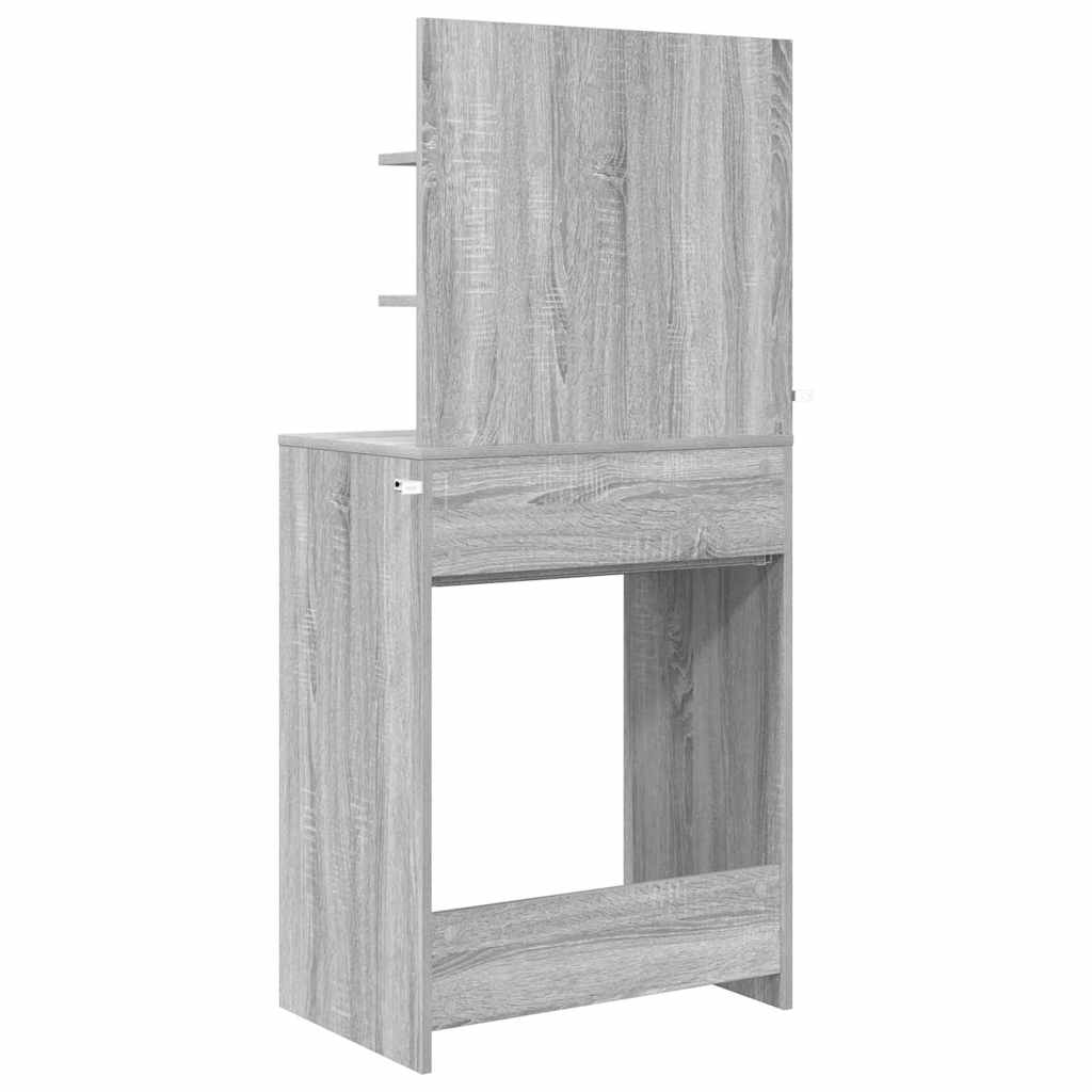 Schlafzimmer-Frisiertische Graues Sonoma 80 x 39,6 x 135 cm