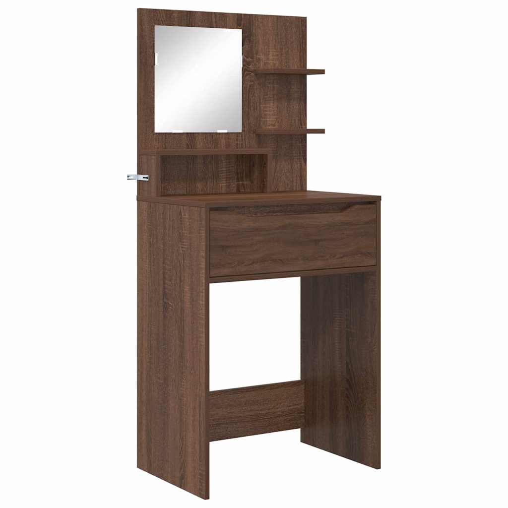 Schlafzimmer-Frisiertische mit Schubladen Braun Eichen-Optik