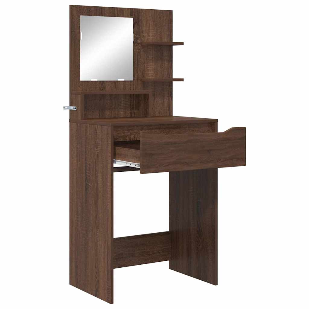 Schlafzimmer-Frisiertische mit Schubladen Braun Eichen-Optik
