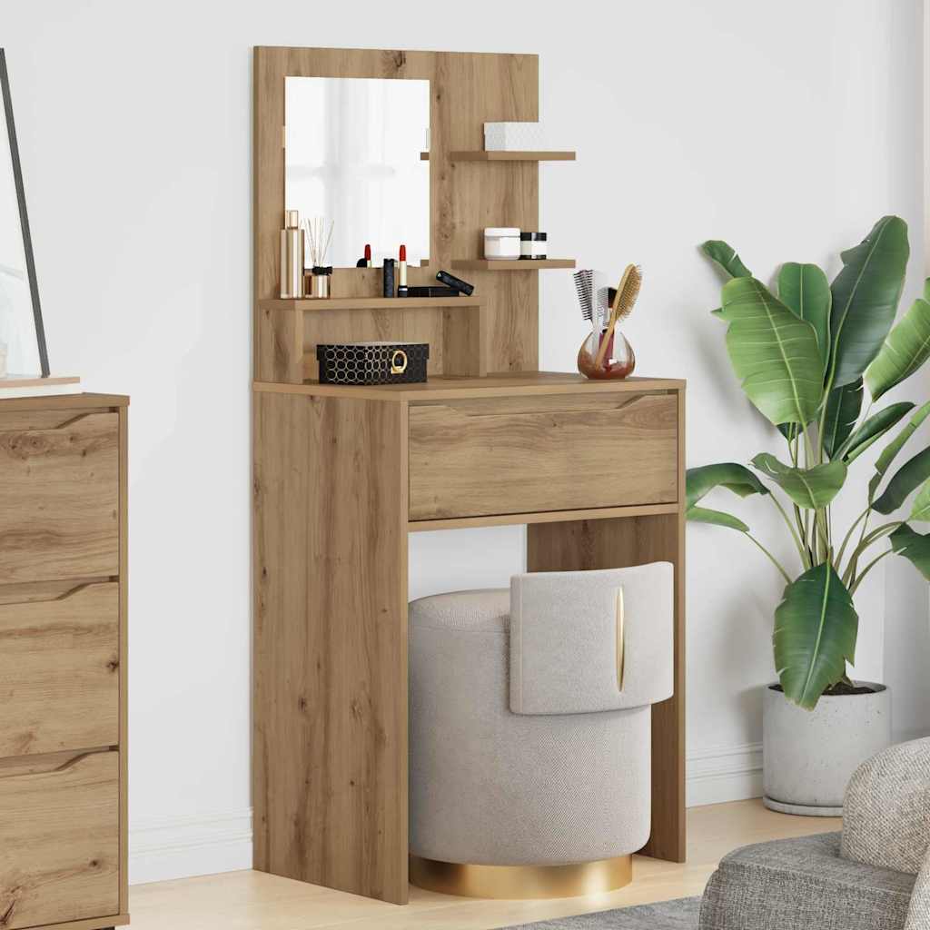 Schlafzimmer-Frisiertische Artisan-Eiche 80 x 39,6 x 135 cm