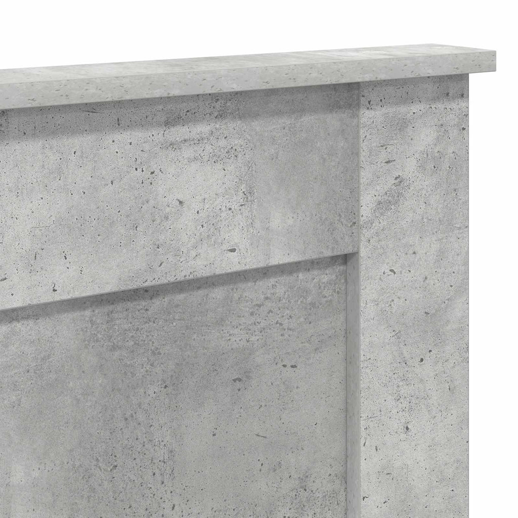 Kopfteil mit Kopfteil Beton Grau 200 cm Holzwerkstoff