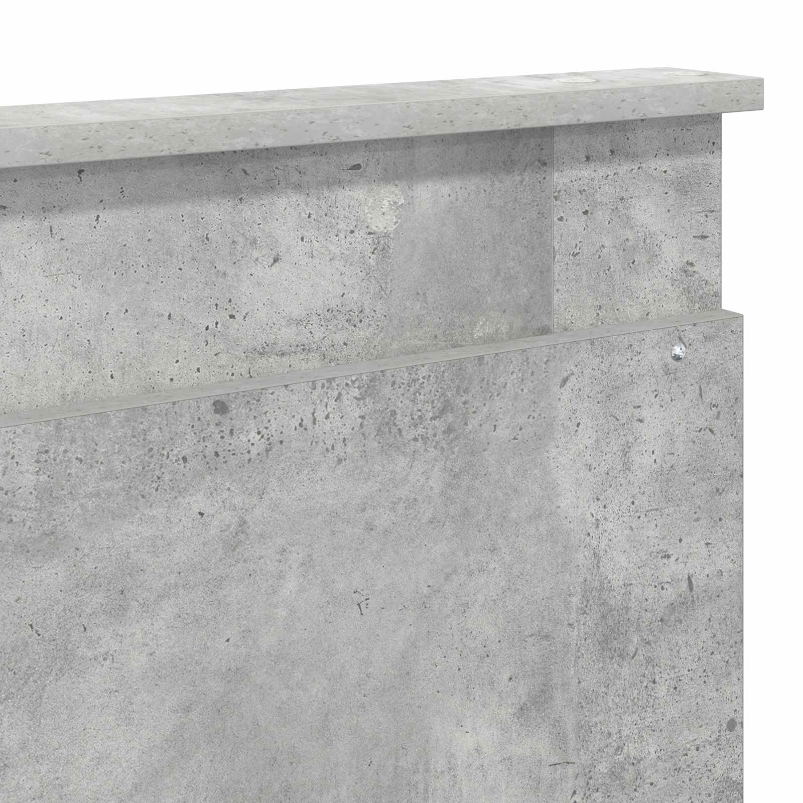 Kopfteil mit Kopfteil Beton Grau 200 cm Holzwerkstoff