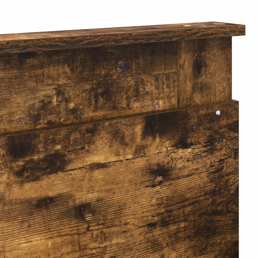 Kopfteil mit Kopfteil Geräucherte Eiche 200 cm Holzwerkstoff