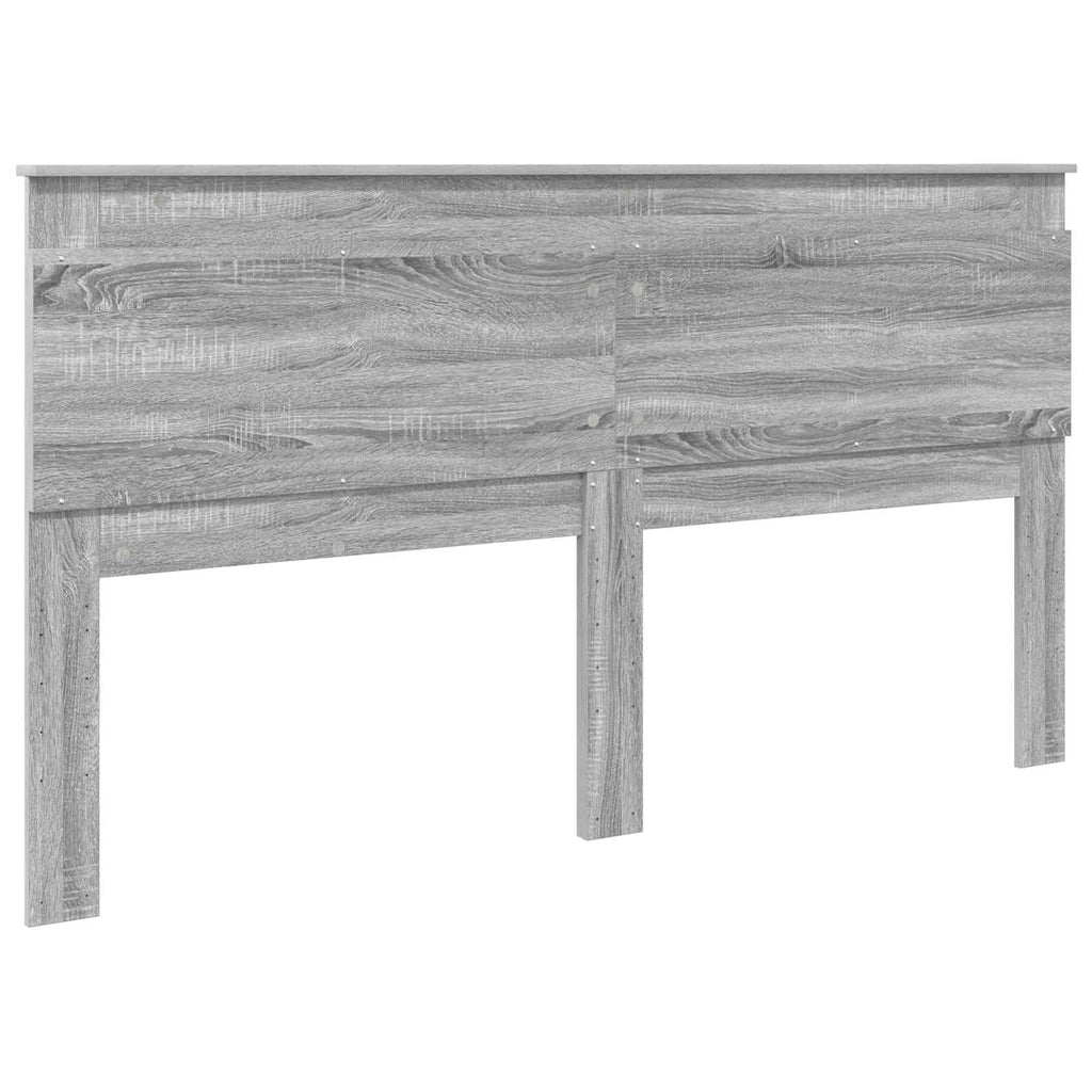 Kopfteil mit Kopfteil Graues Sonoma 200 cm Holzwerkstoff