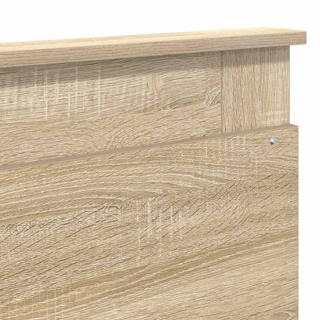 Kopfteil mit Kopfteil Sonoma-Eiche 180 cm Holzwerkstoff
