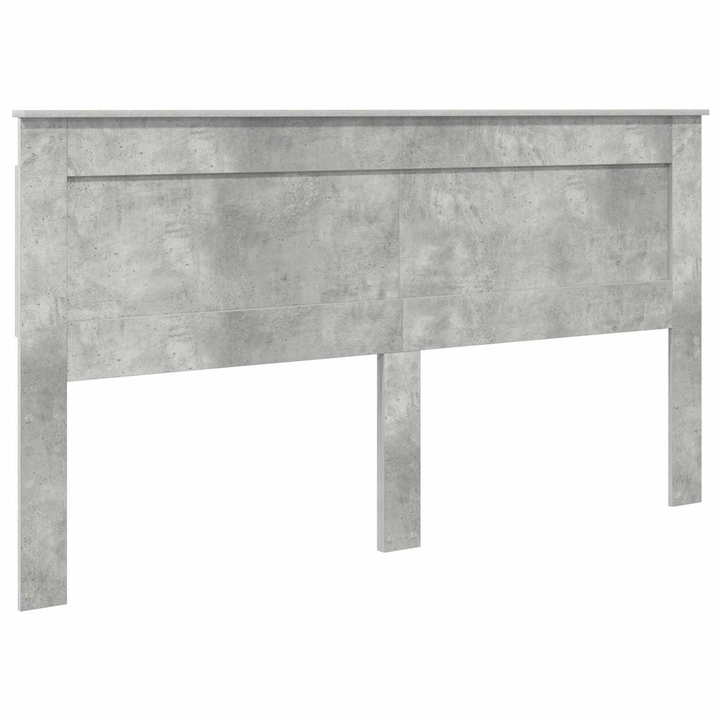 Kopfteil mit Kopfteil Beton Grau 180 cm Holzwerkstoff