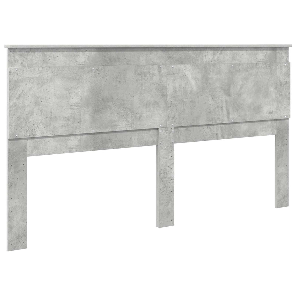 Kopfteil mit Kopfteil Beton Grau 180 cm Holzwerkstoff
