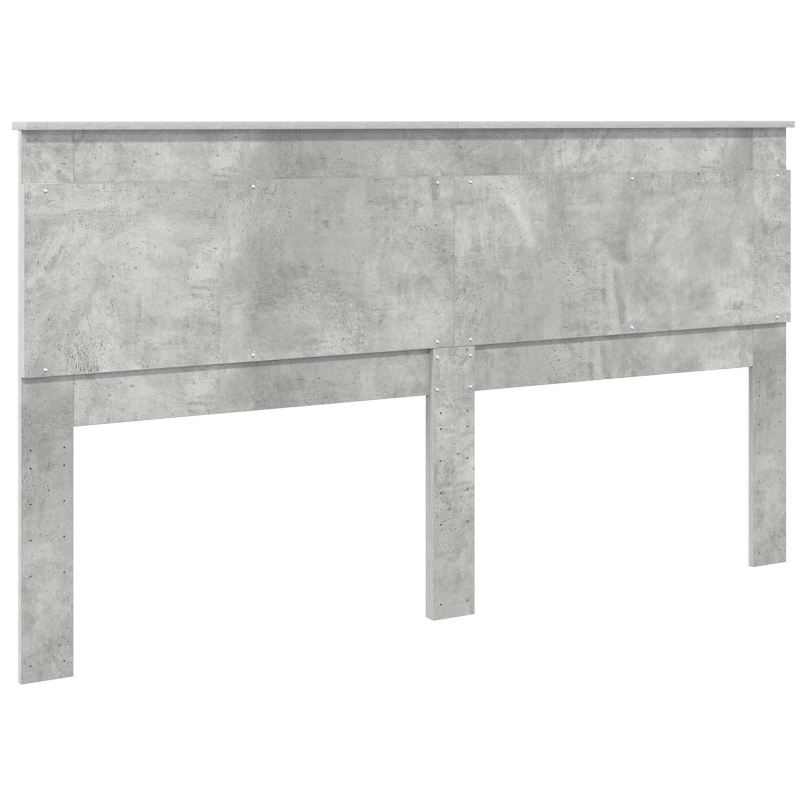 Kopfteil mit Kopfteil Beton Grau 180 cm Holzwerkstoff