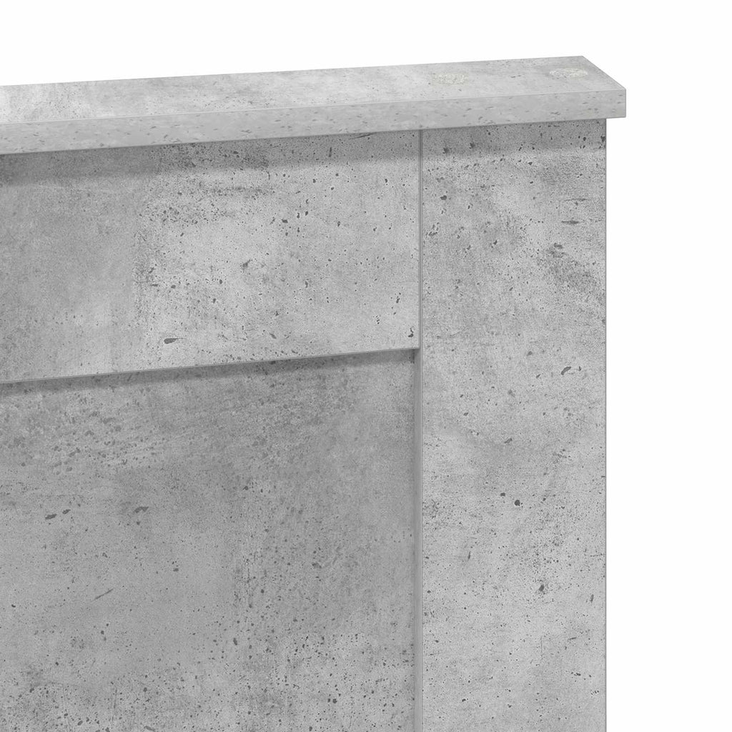 Kopfteil mit Kopfteil Beton Grau 160 cm Holzwerkstoff