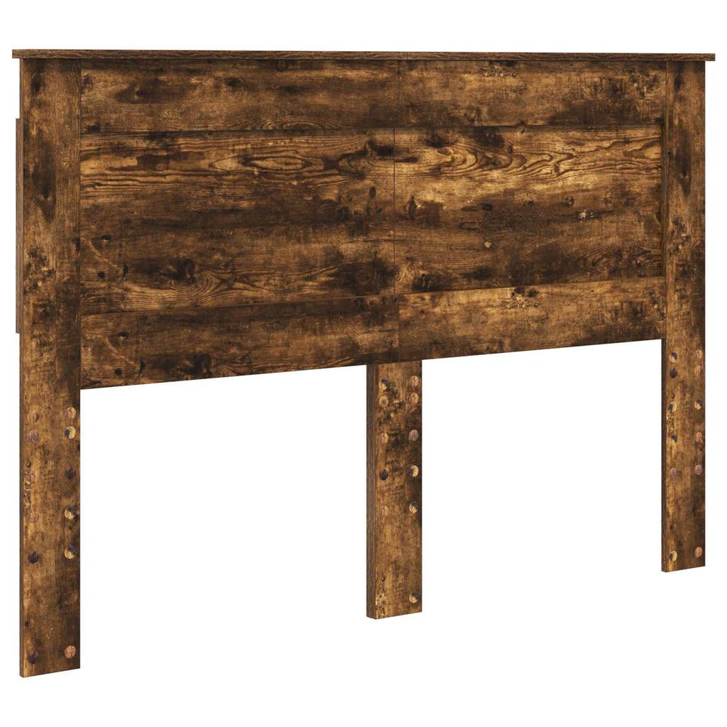 Kopfteil mit Kopfteil Geräucherte Eiche 160 cm Holzwerkstoff