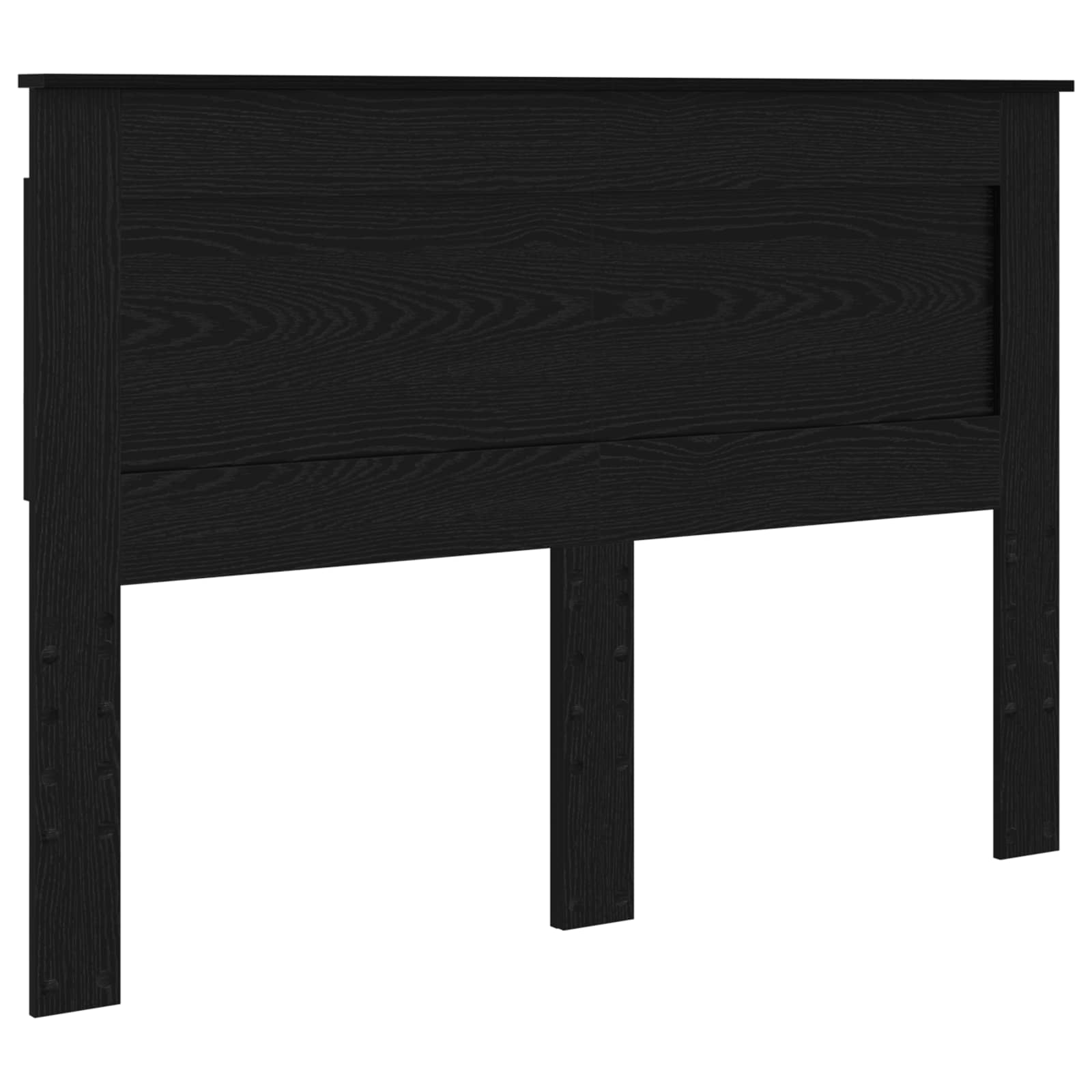 Kopfteil mit Kopfteil Schwarz Eichen-Optik 150 cm Holzwerkstoff