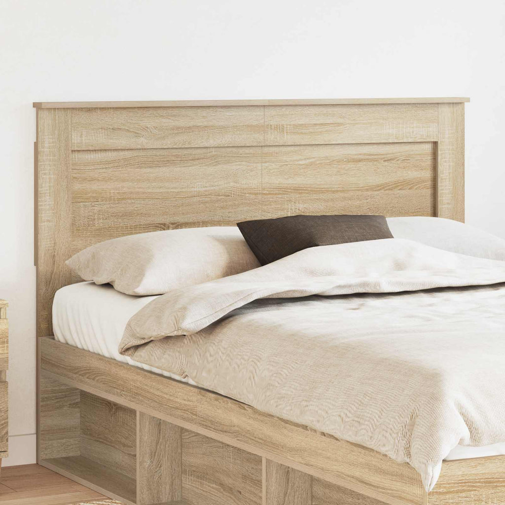 Kopfteil mit Kopfteil Sonoma-Eiche 150 cm Holzwerkstoff