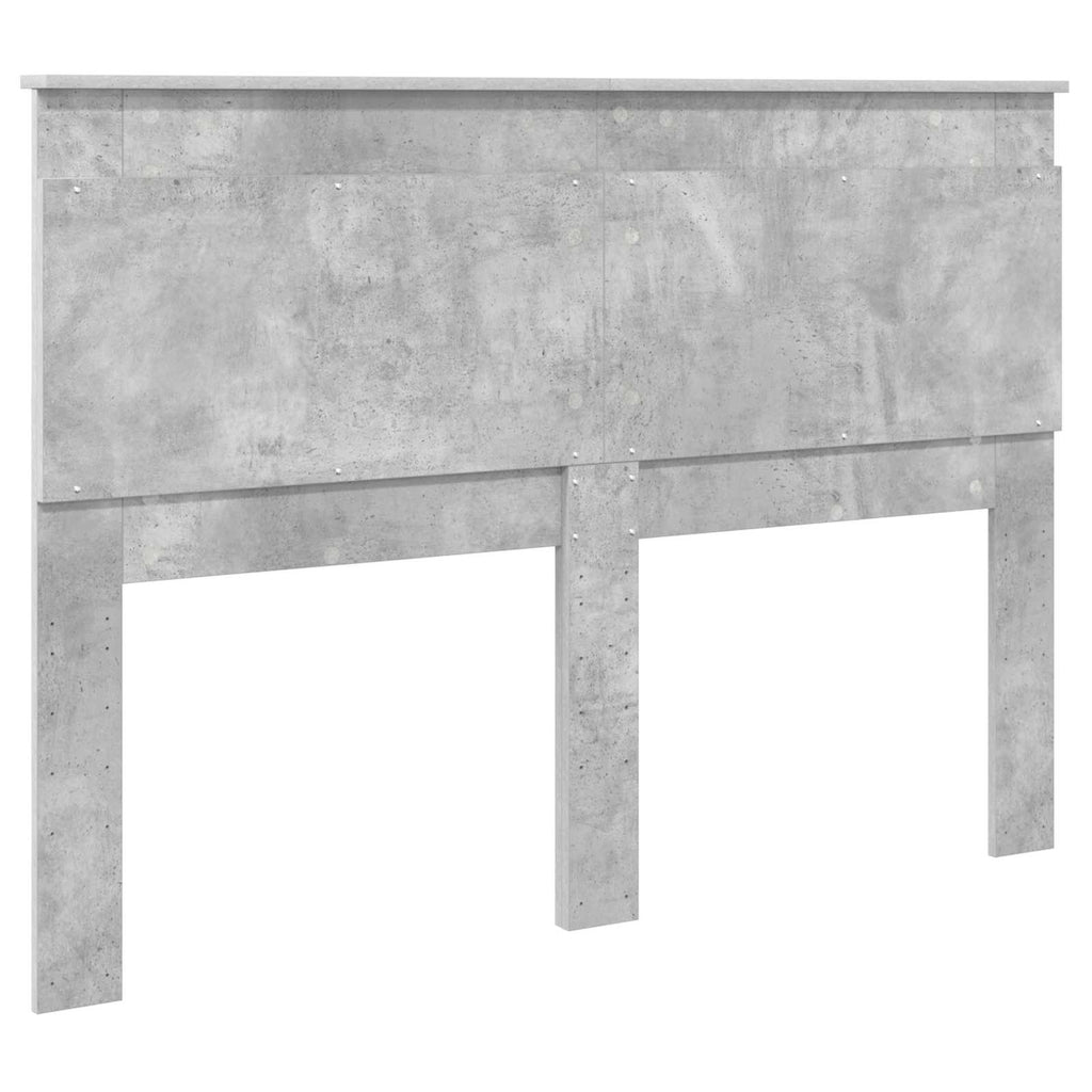 Kopfteil mit Kopfteil Beton Grau 140 cm Holzwerkstoff