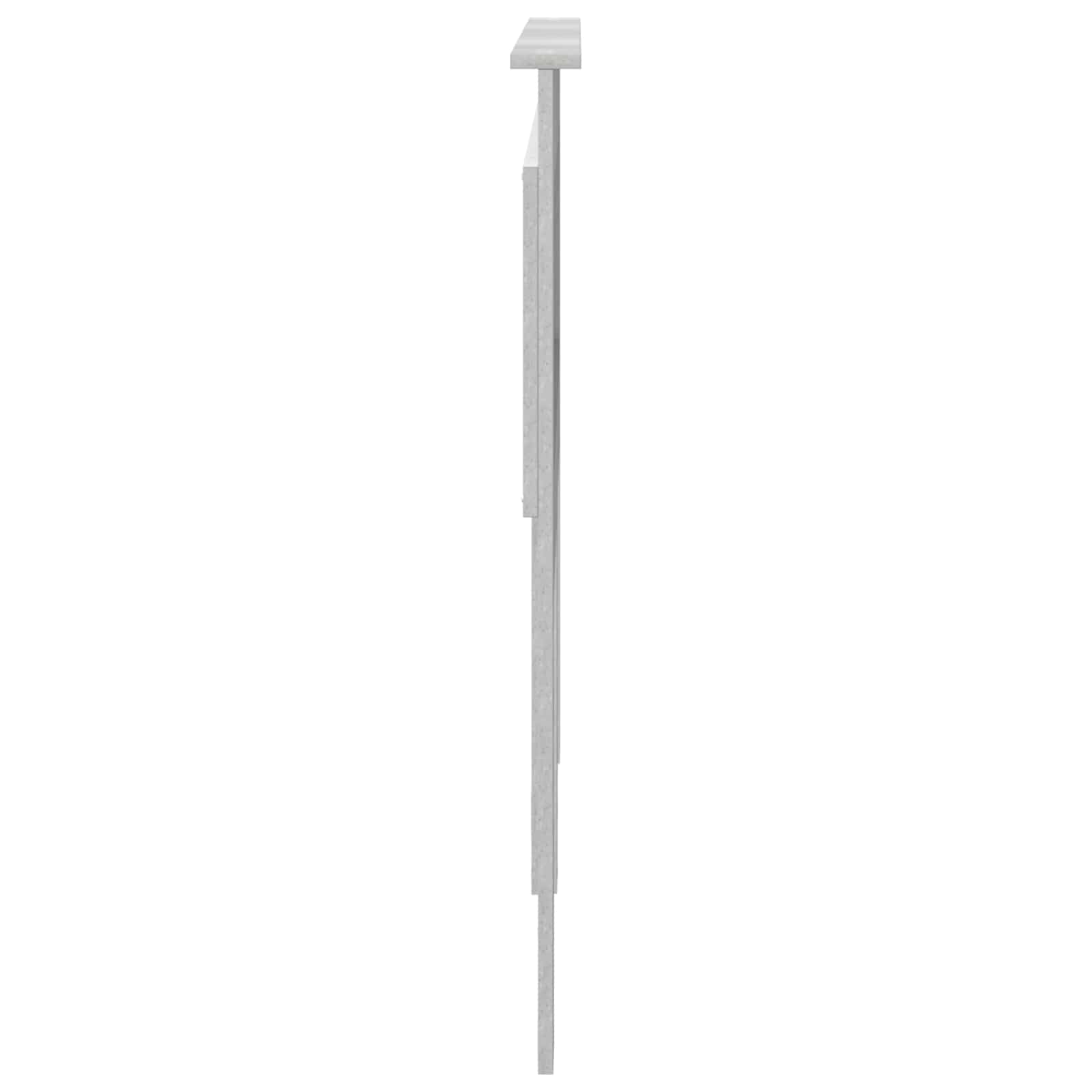 Kopfteil mit Kopfteil Beton Grau 140 cm Holzwerkstoff