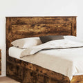Kopfteil mit Kopfteil Geräucherte Eiche 140 cm Holzwerkstoff