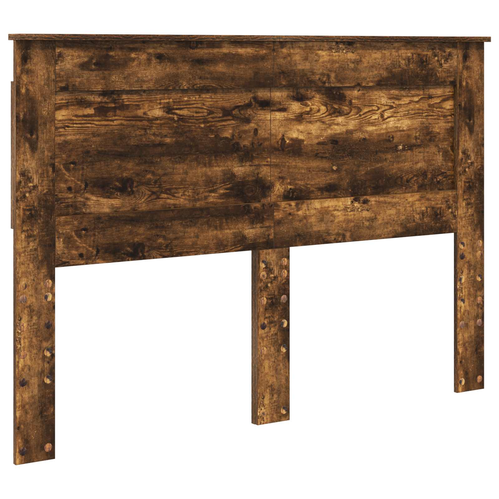Kopfteil mit Kopfteil Geräucherte Eiche 140 cm Holzwerkstoff