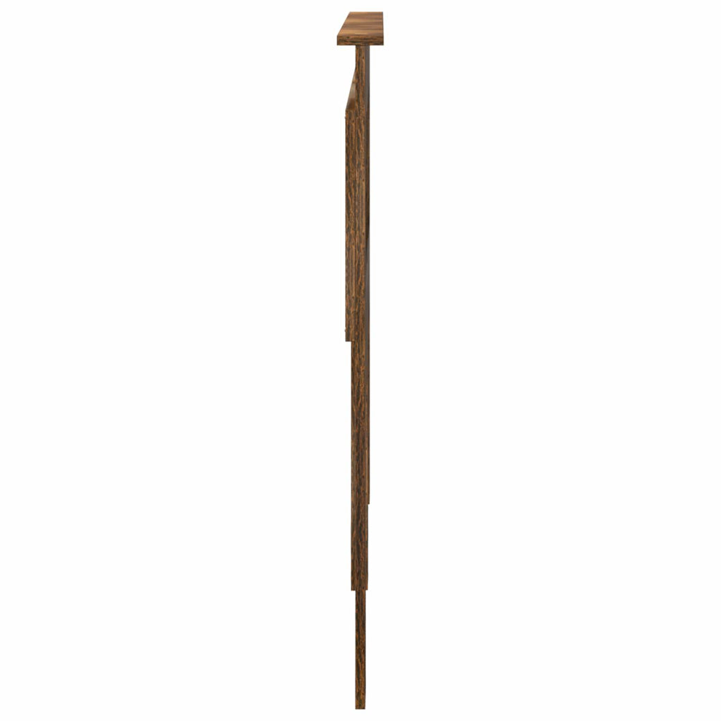 Kopfteil mit Kopfteil Geräucherte Eiche 140 cm Holzwerkstoff