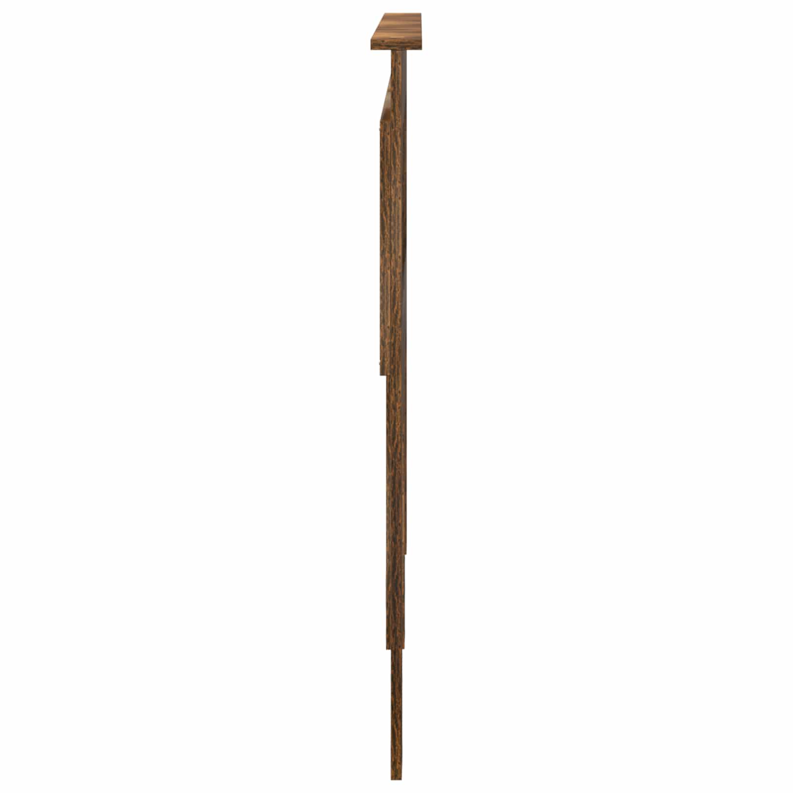 Kopfteil mit Kopfteil Geräucherte Eiche 140 cm Holzwerkstoff
