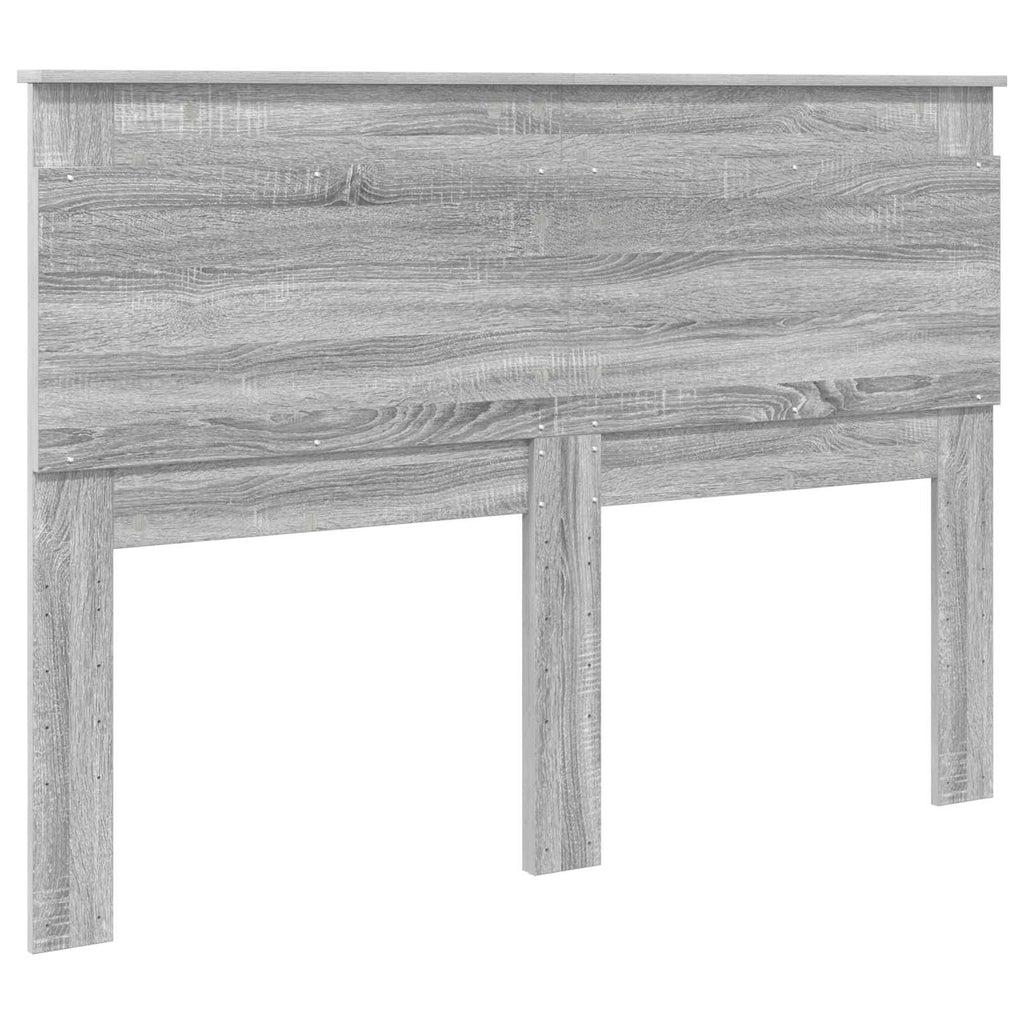 Kopfteil mit Kopfteil Graues Sonoma 140 cm Holzwerkstoff