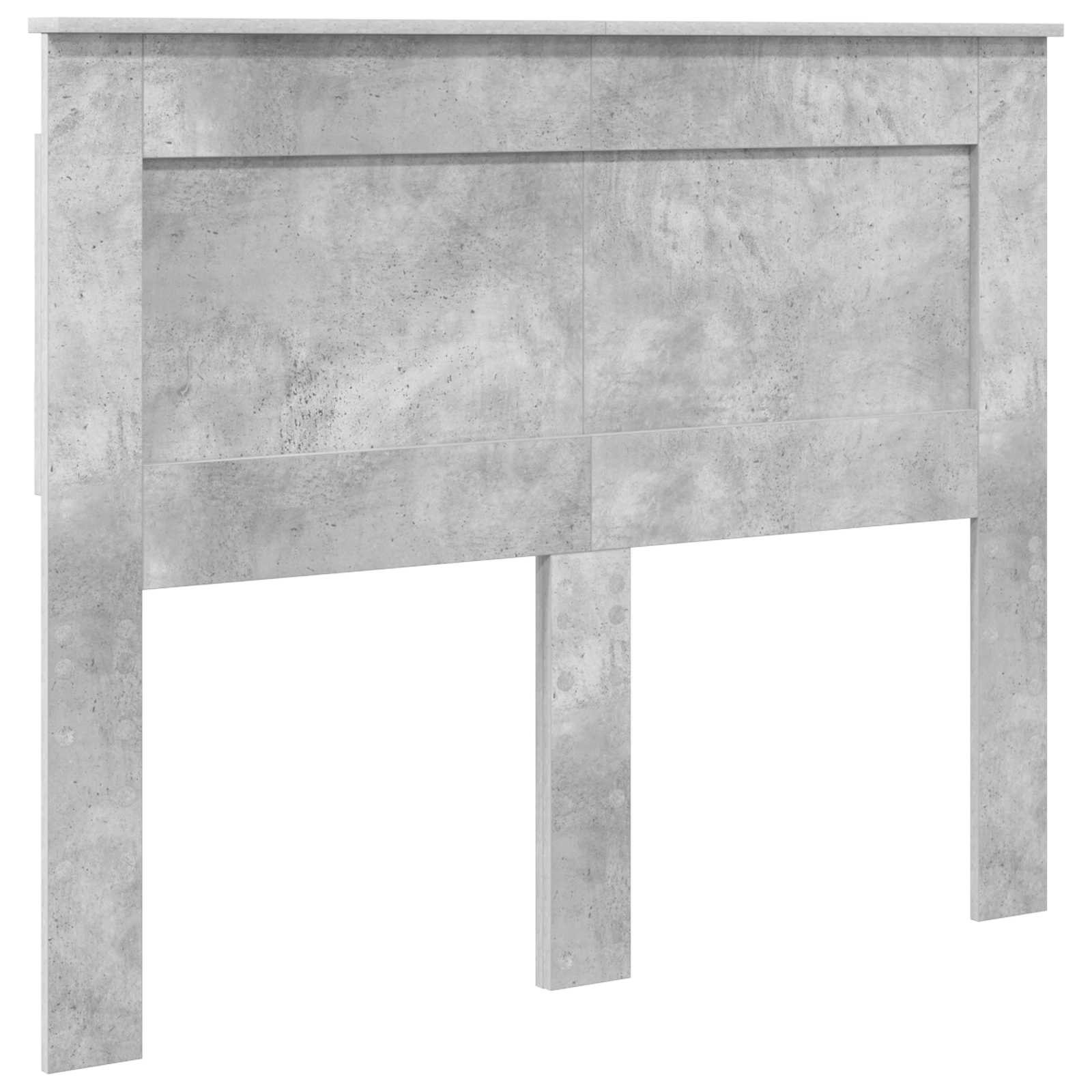 Kopfteil mit Kopfteil Beton Grau 135 cm Holzwerkstoff