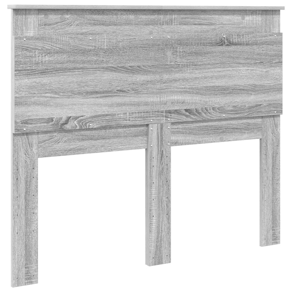 Kopfteil mit Kopfteil Graues Sonoma 135 cm Holzwerkstoff