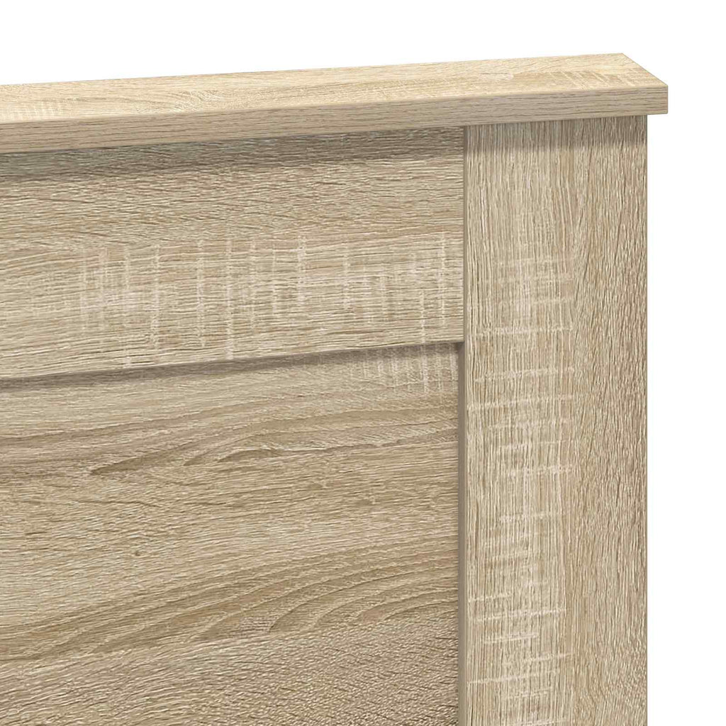 Kopfteil mit Kopfteil Sonoma-Eiche 120 cm Holzwerkstoff