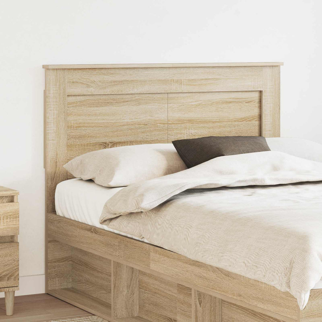 Kopfteil mit Kopfteil Sonoma-Eiche 120 cm Holzwerkstoff