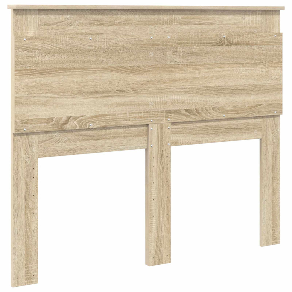 Kopfteil mit Kopfteil Sonoma-Eiche 120 cm Holzwerkstoff