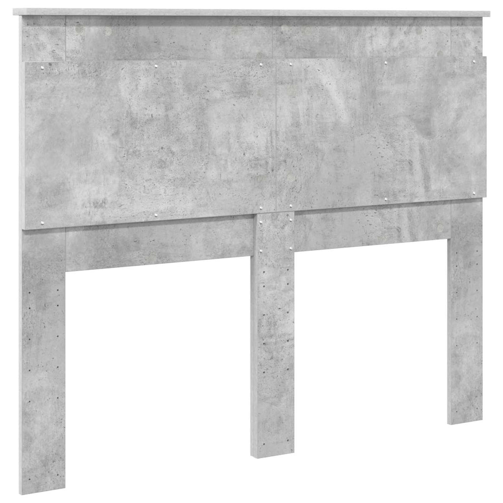 Kopfteil mit Kopfteil Beton Grau 120 cm Holzwerkstoff