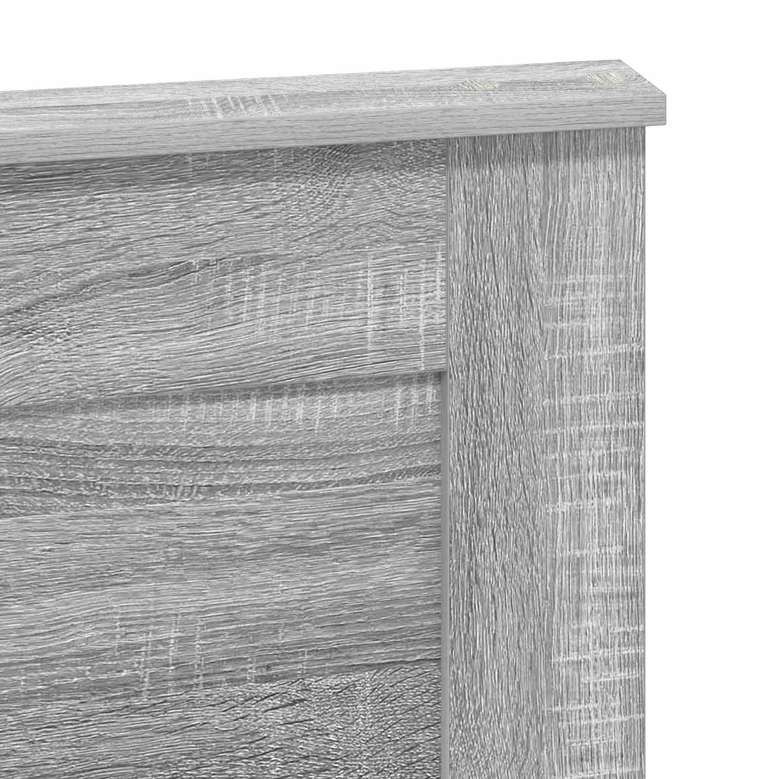 Kopfteil mit Kopfteil Graues Sonoma 120 cm Holzwerkstoff