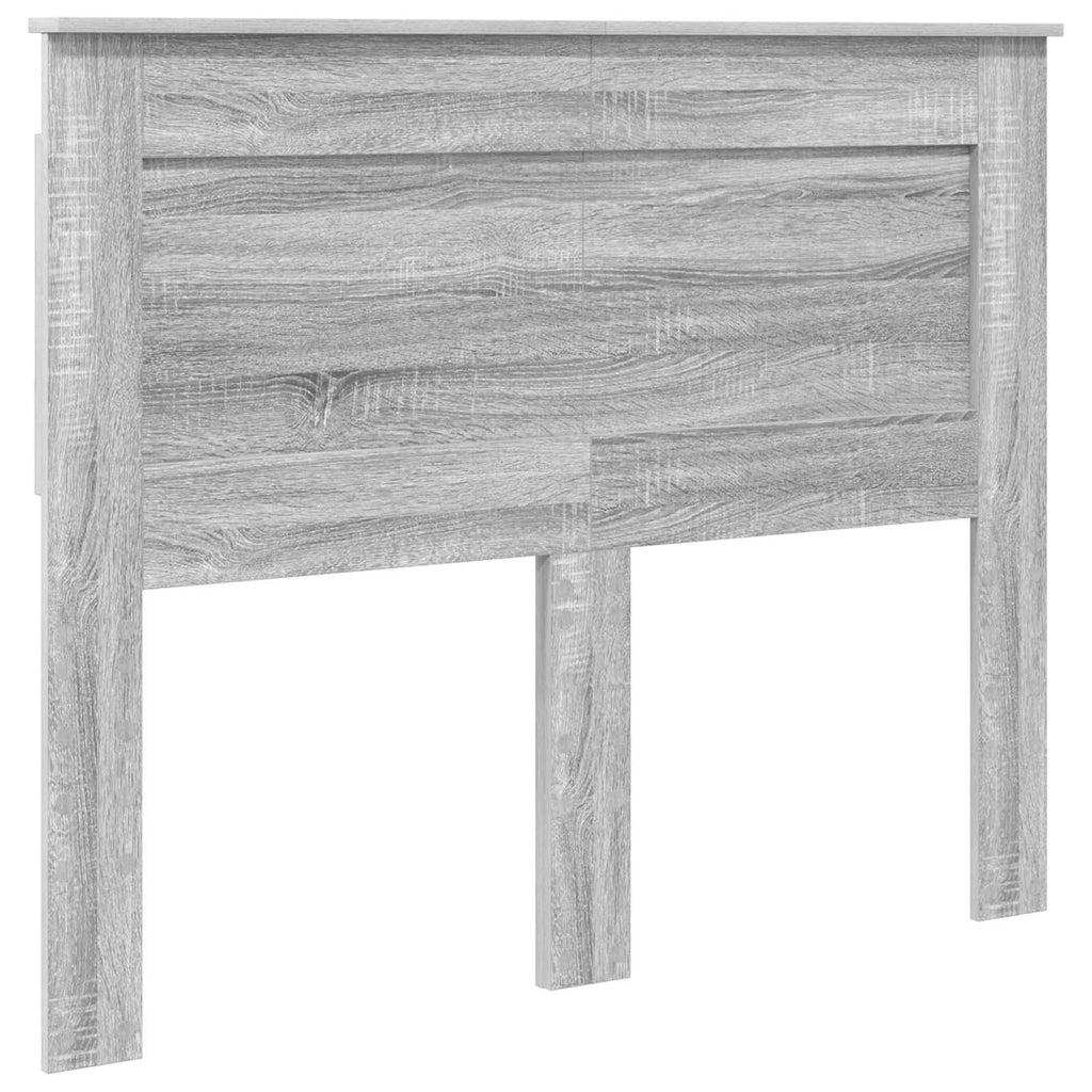 Kopfteil mit Kopfteil Graues Sonoma 120 cm Holzwerkstoff