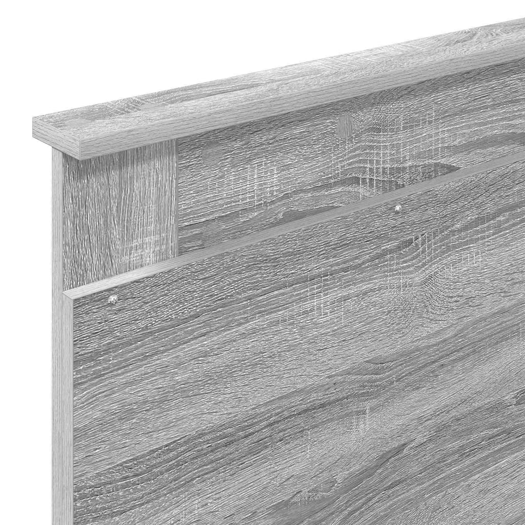 Kopfteil mit Kopfteil Graues Sonoma 100 cm Holzwerkstoff