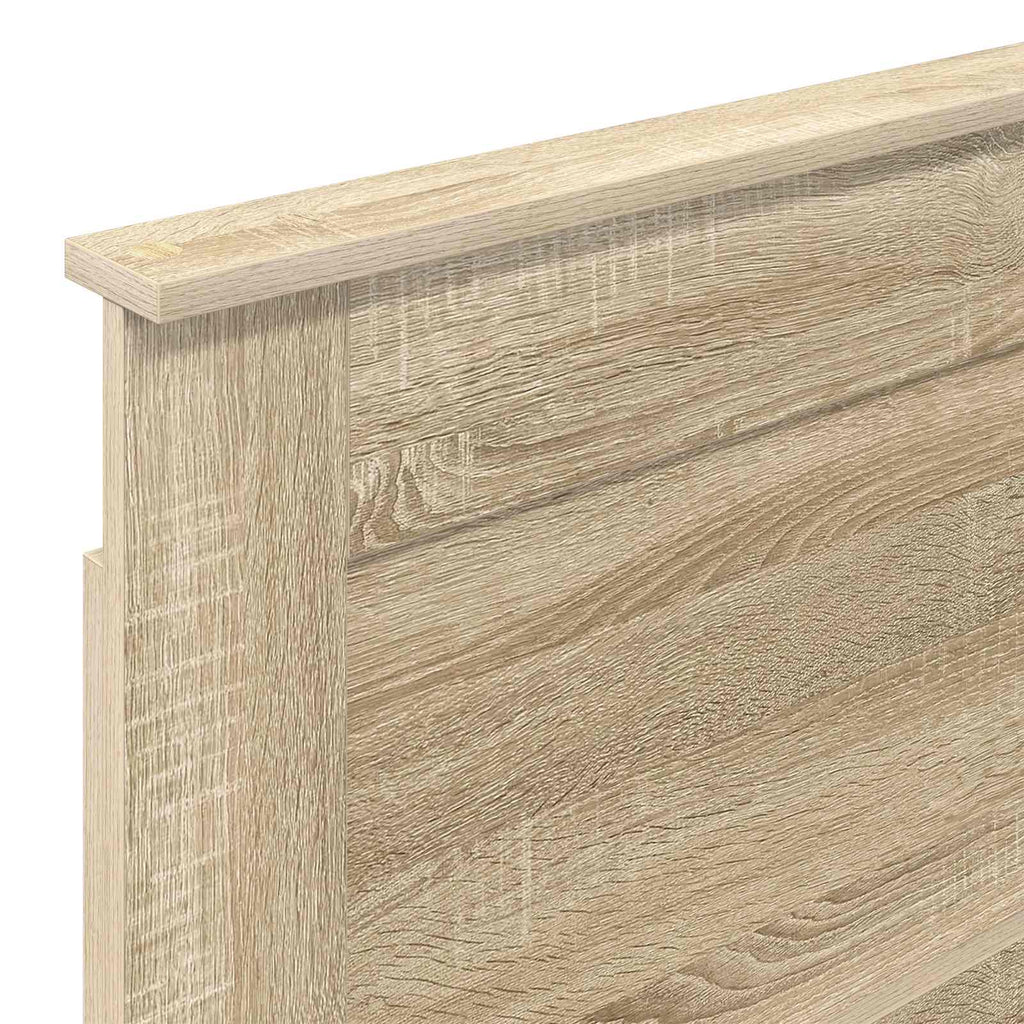 Kopfteil mit Kopfteil Sonoma-Eiche 90 cm Holzwerkstoff