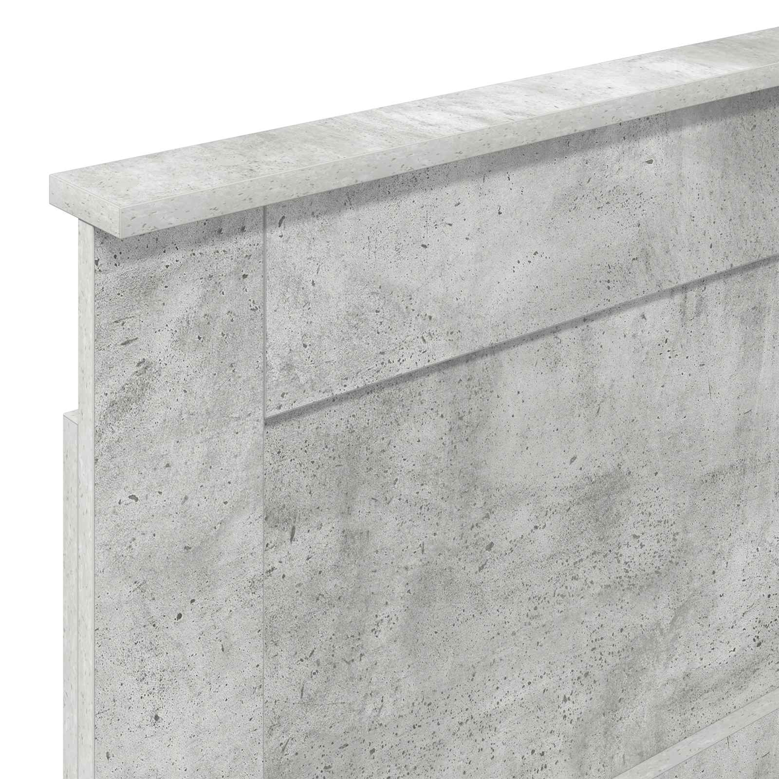 Kopfteil mit Kopfteil Beton Grau 90 cm Holzwerkstoff
