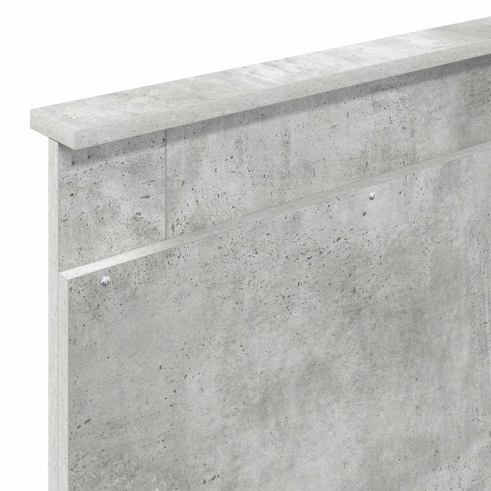 Kopfteil mit Kopfteil Beton Grau 90 cm Holzwerkstoff