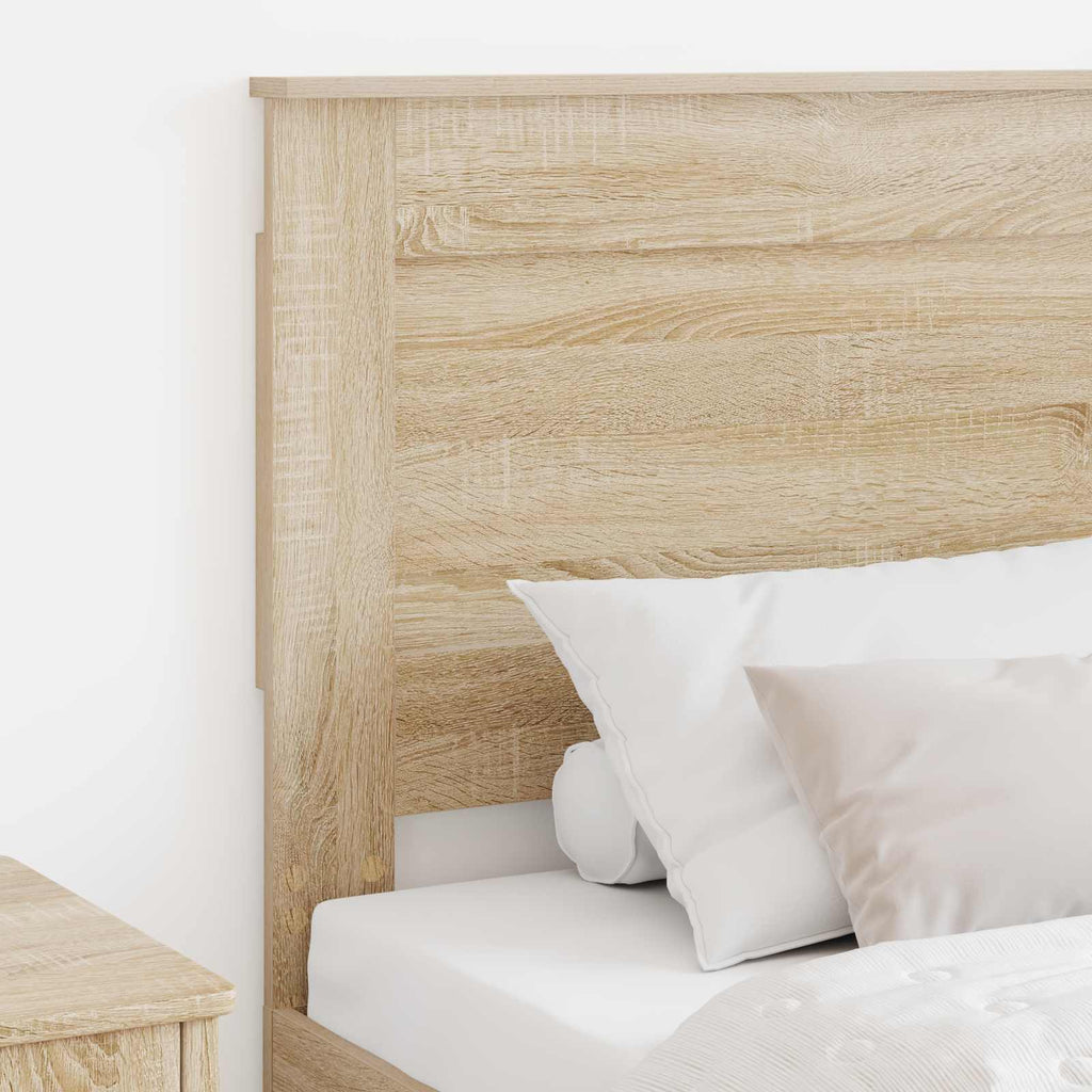 Kopfteil mit Kopfteil Sonoma-Eiche 80 cm Holzwerkstoff