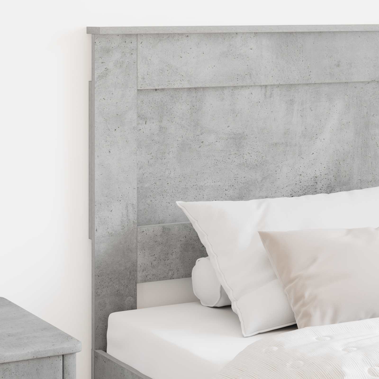 Kopfteil mit Kopfteil Beton Grau 80 cm Holzwerkstoff