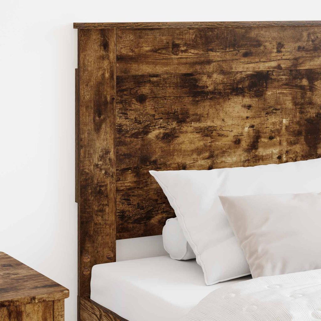 Kopfteil mit Kopfteil Geräucherte Eiche 80 cm Holzwerkstoff