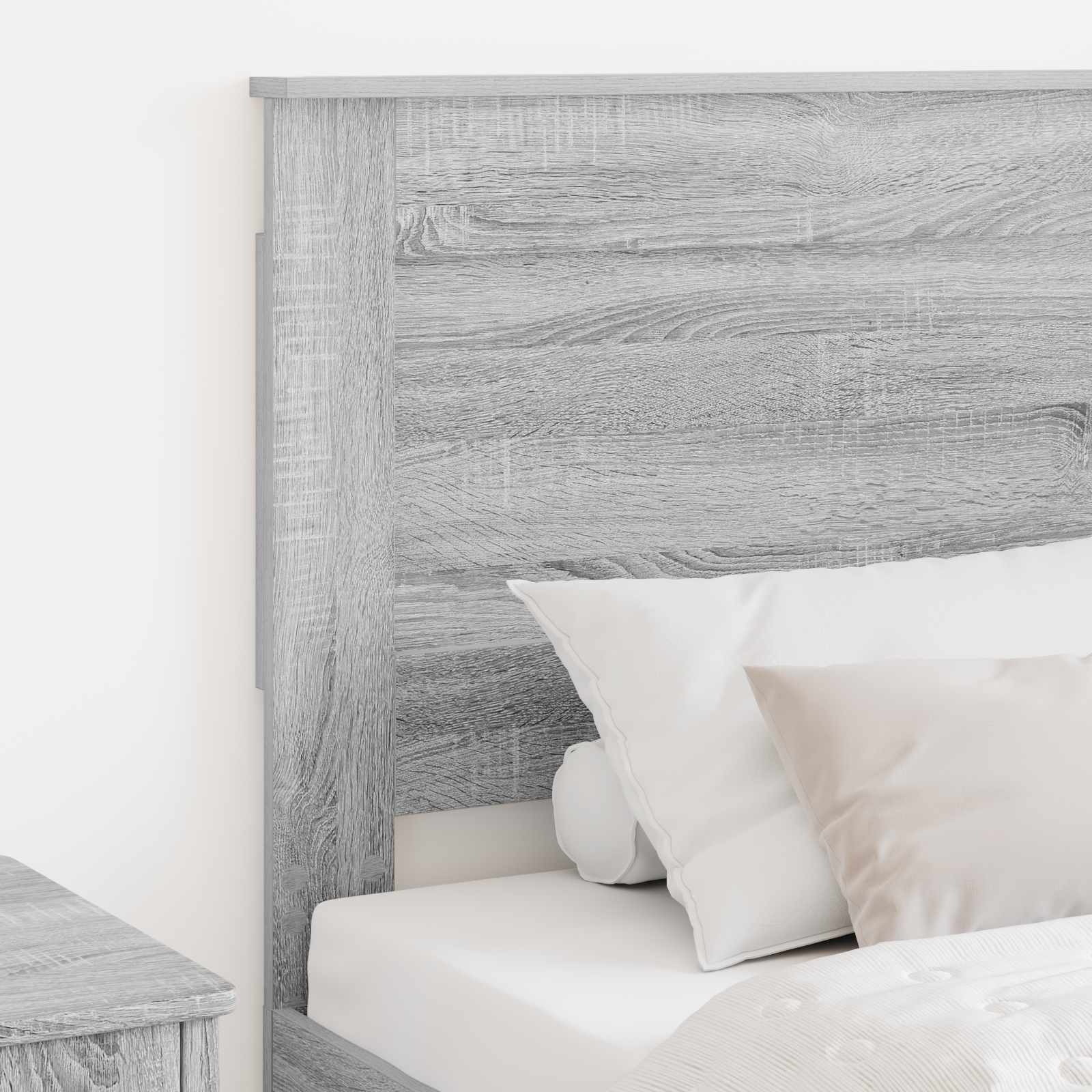 Kopfteil mit Kopfteil Graues Sonoma 80 cm Holzwerkstoff