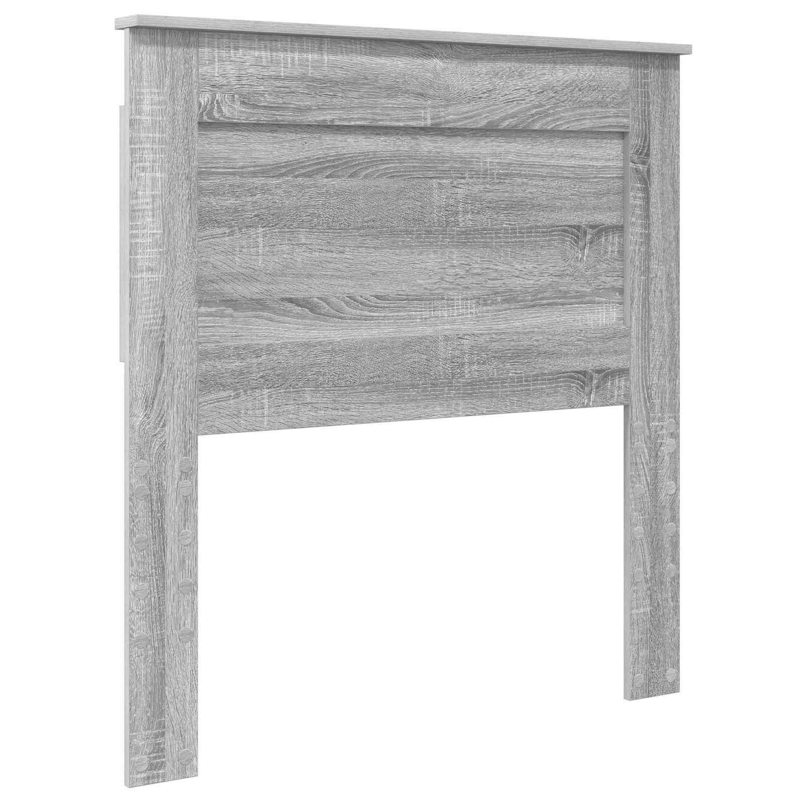 Kopfteil mit Kopfteil Graues Sonoma 80 cm Holzwerkstoff