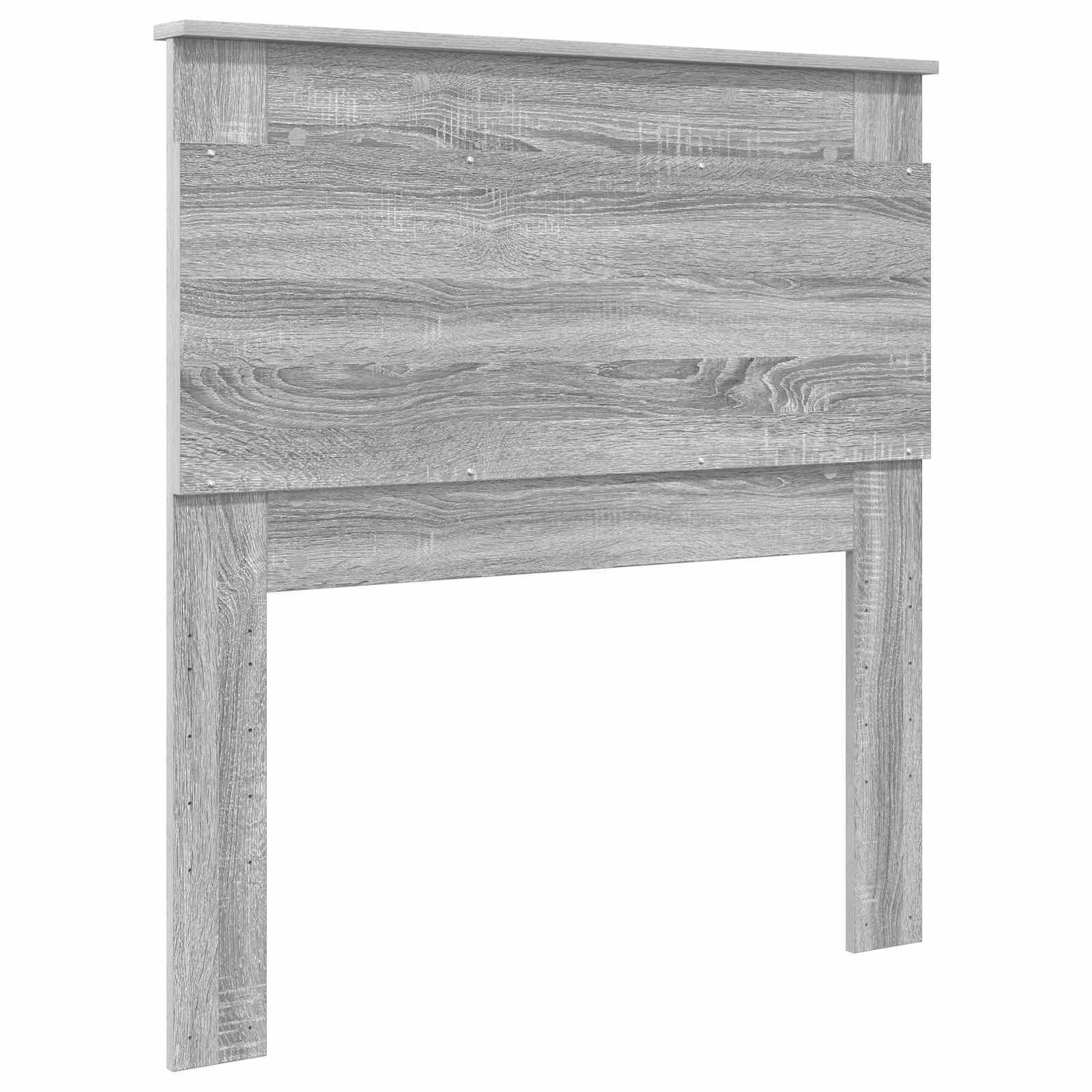 Kopfteil mit Kopfteil Graues Sonoma 80 cm Holzwerkstoff