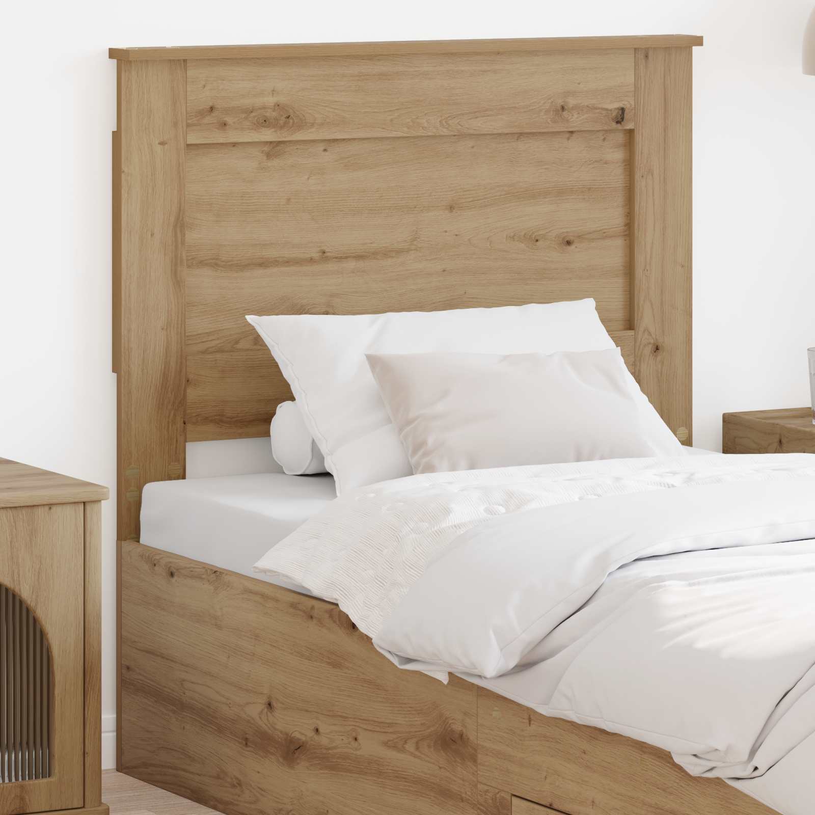 Kopfteil mit Kopfteil Artisan-Eiche 80 cm Holzwerkstoff