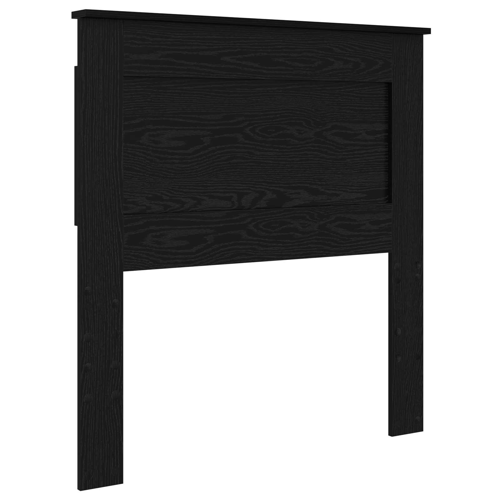 Kopfteil mit Kopfteil Schwarz Eichen-Optik 75 cm Holzwerkstoff
