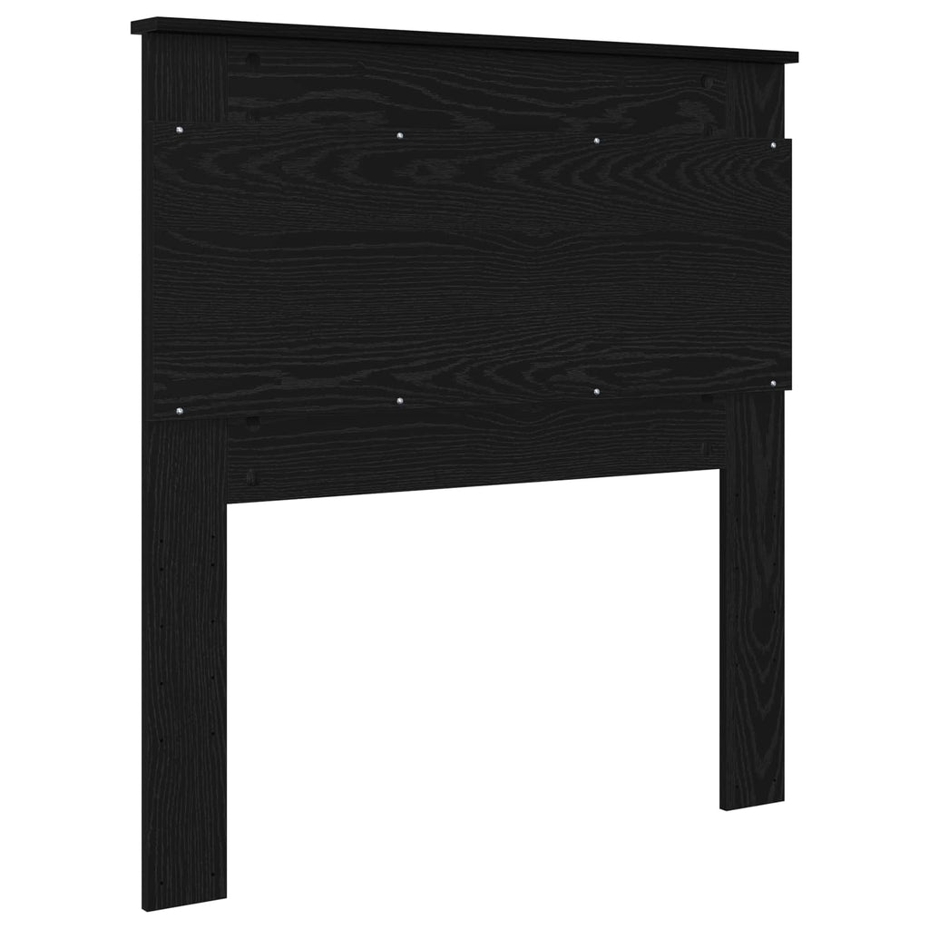 Kopfteil mit Kopfteil Schwarz Eichen-Optik 75 cm Holzwerkstoff
