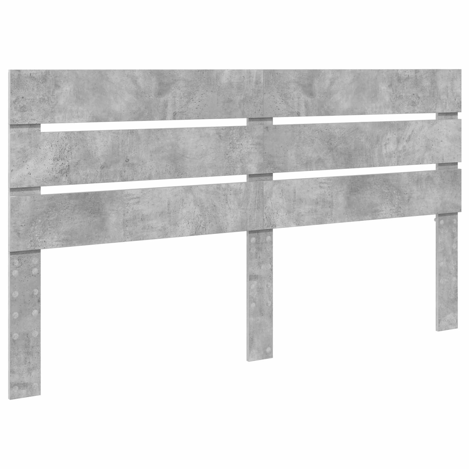 Kopfteil Beton Grau Holzwerkstoff