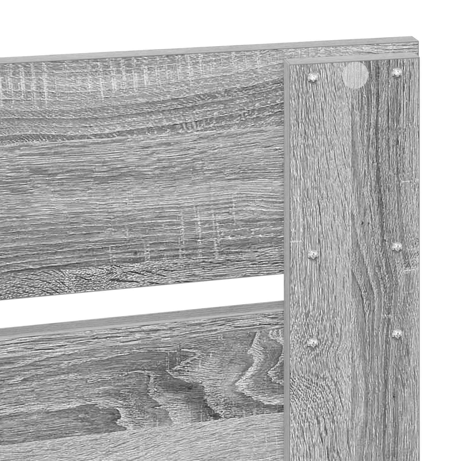 Kopfteil Graues Sonoma Holzwerkstoff