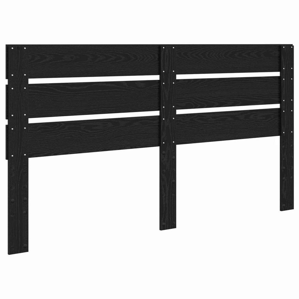 Kopfteil Schwarz Eichen-Optik 100 cm Holzwerkstoff